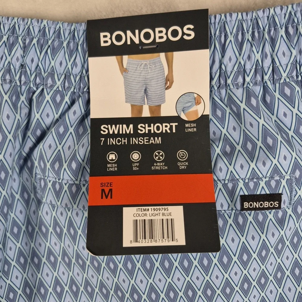 Bonobos Swim Trunks Men's Medium Blue 7
